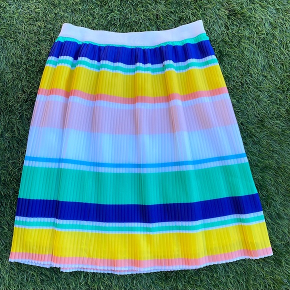 NWT-Sz-M-Merona multi-colored pleated skirt - Picture 2 of 5
